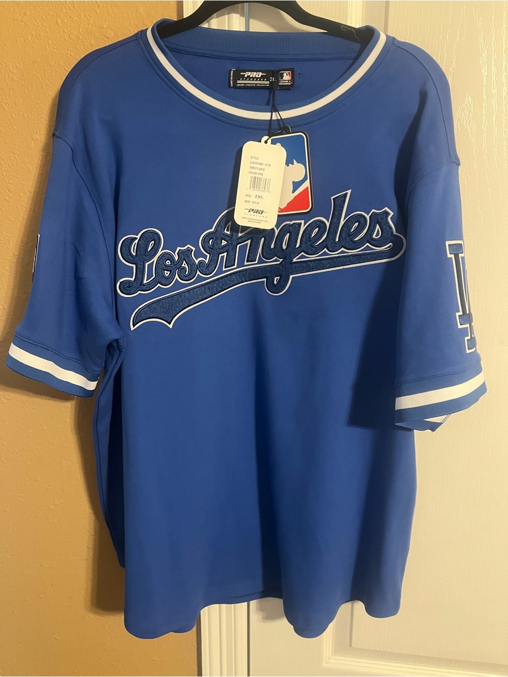 NWT $70 Pro Standard Dodgers shirt sz xx large